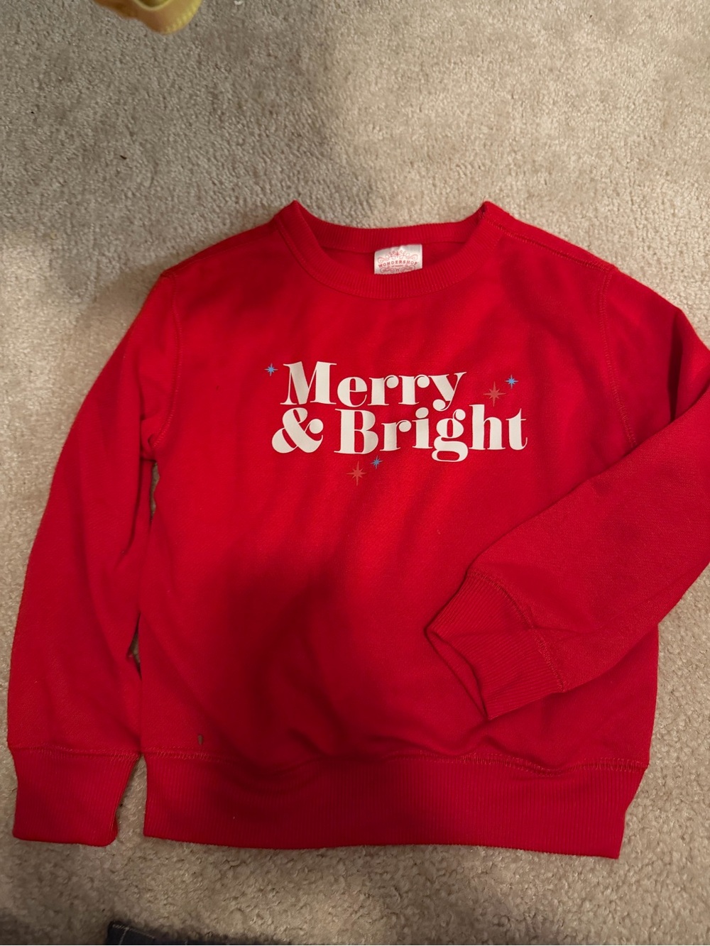 Wondershop Red Kids Crewneck Sweatshirt